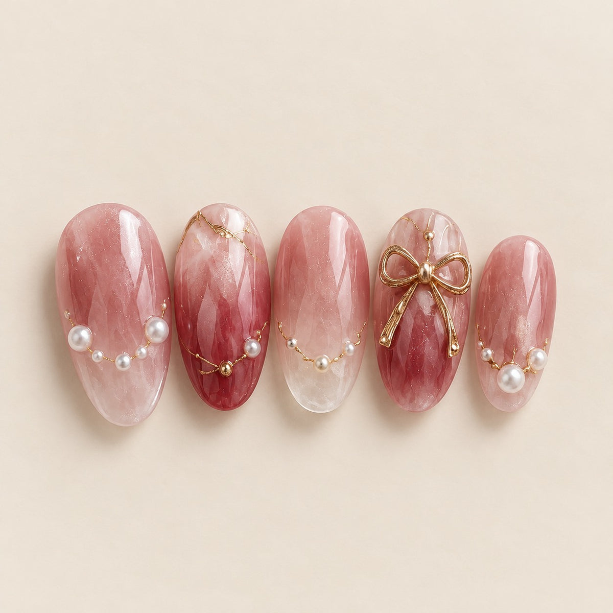 Bridal 10 press-on nails