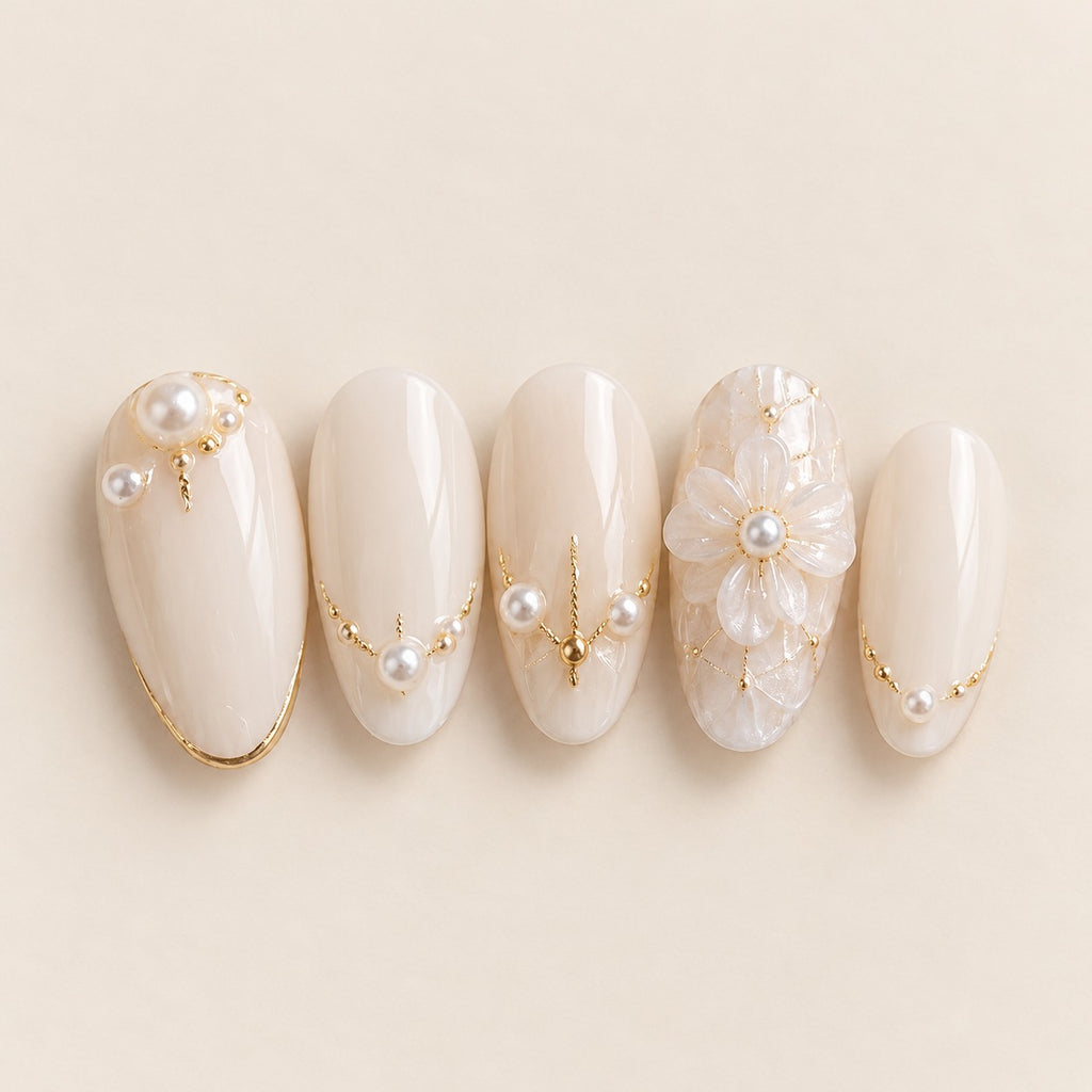 Bridal 02 press-on nails