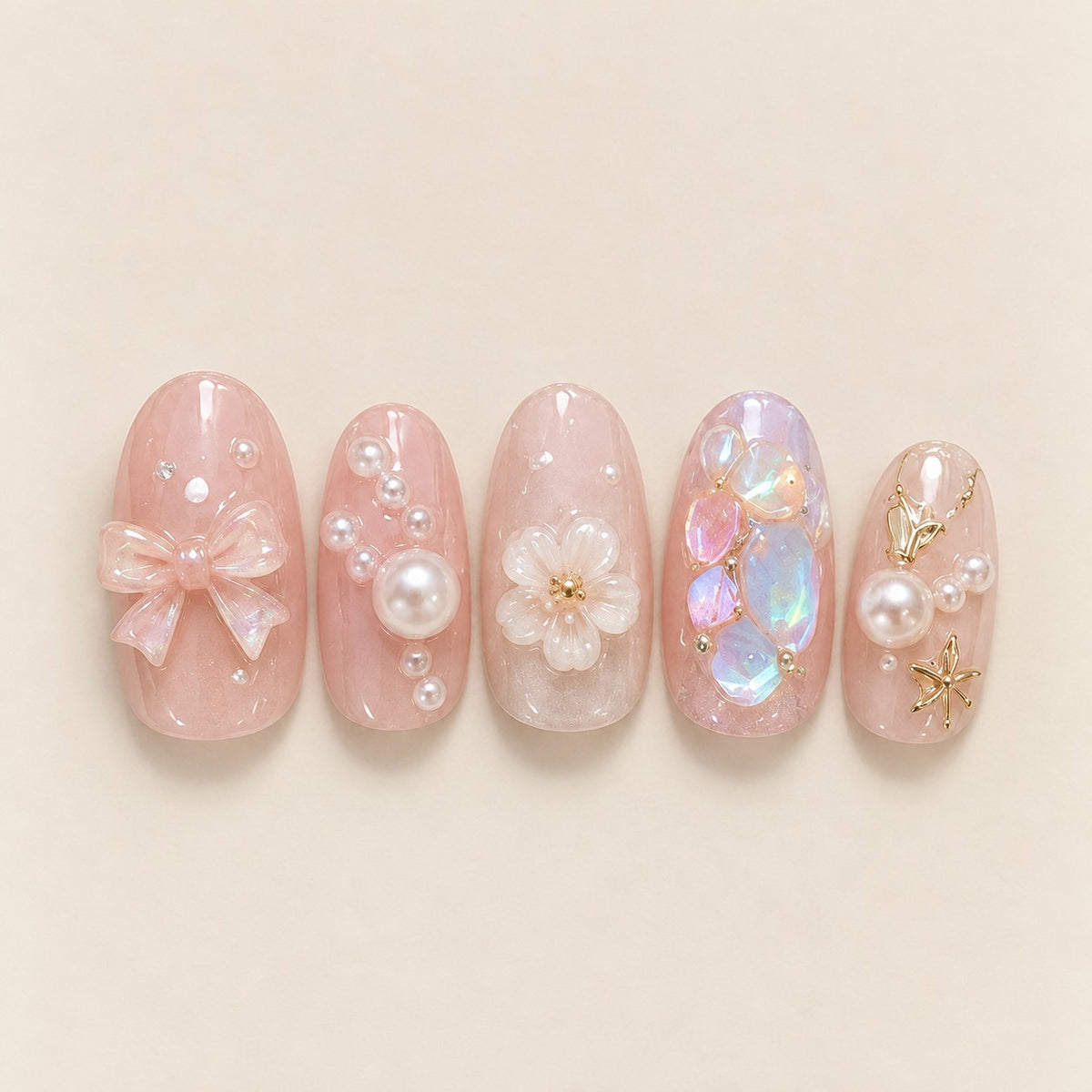 Bridal 03 press-on nails