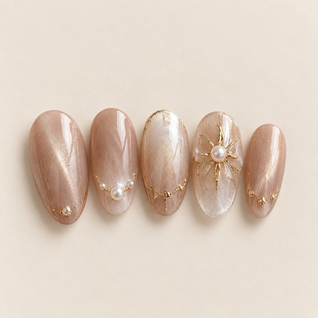Bridal 07 press-on nails