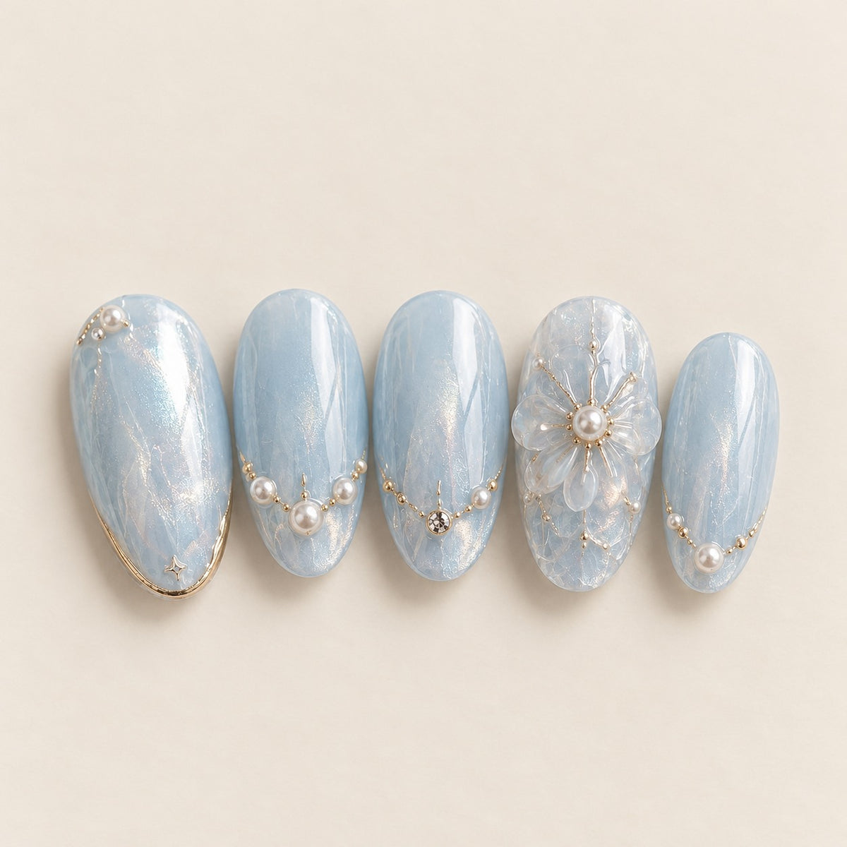 Bridal 08 press-on nails