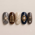 Architecture press-on nails