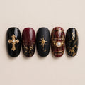 Moody Academia press-on nails