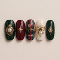 Tartan Scholar press-on nails