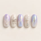 Icy Aurora press-on nails